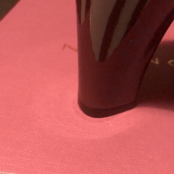 NEW [Sacha London] Fawn Merlot Burgundy Red Close-Toed Heel Pumps, Women's Sz 10 - Picture 10 of 12